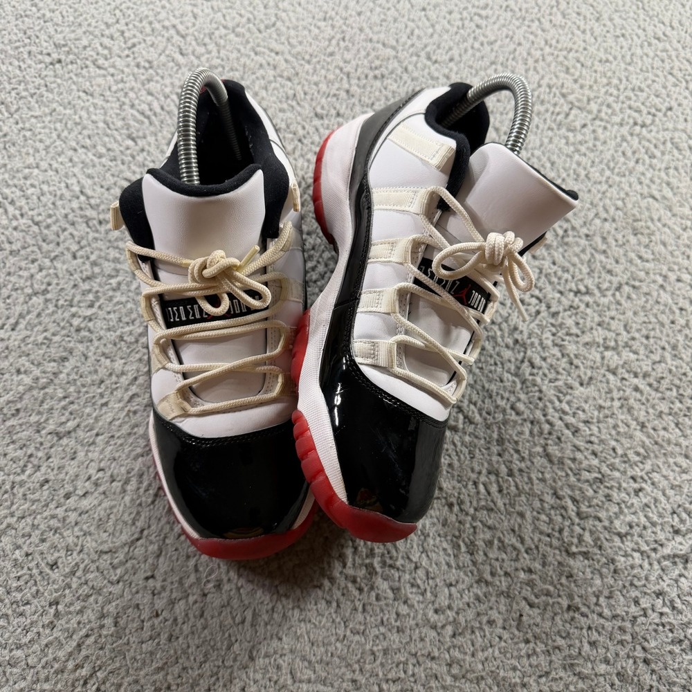 Air Jordan 11 Retro Low Concord Bred White Black Red 528896-160 Kids 7Y